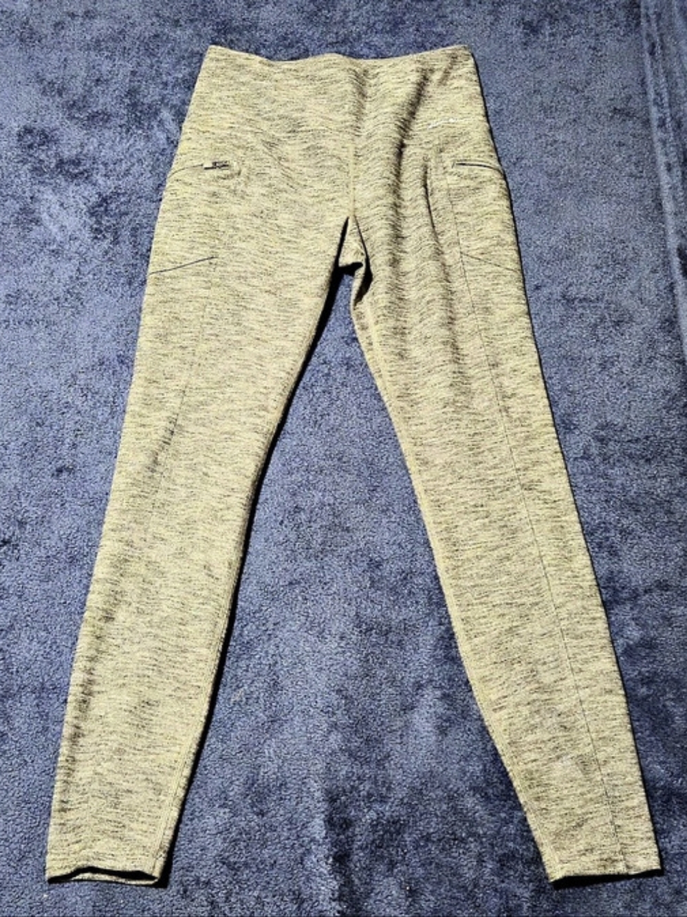 Eddie Bauer Heather Olive/Gray Stretch Leggings